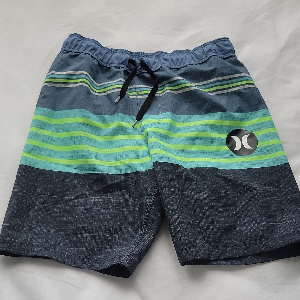 Hurley Black and Blue Mesh Shorts